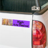 Muziek- en kunstfestival bumpersticker (Op Truck)