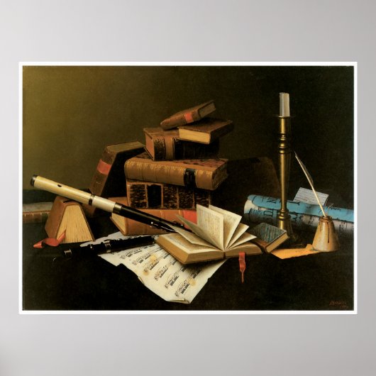 Muziek en literatuur, 1878 William Harnett Poster (Voorkant)