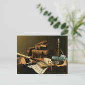 Muziek en literatuur briefkaart (Staand voorkant)