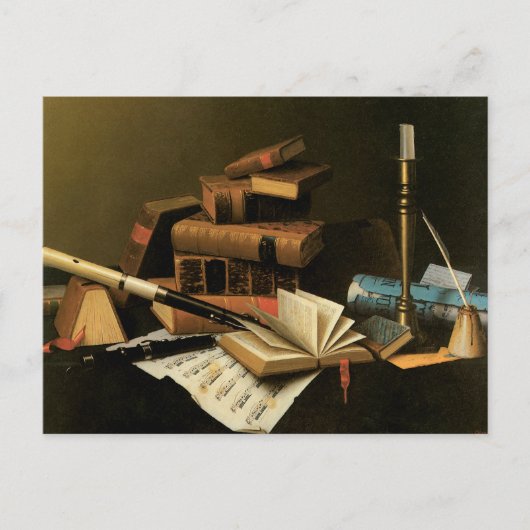 Muziek en literatuur briefkaart (Voorkant)