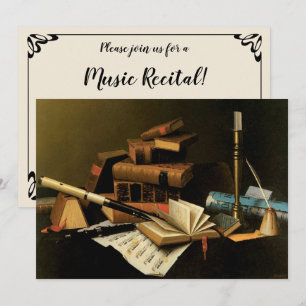 Muziek en Literatuur door William Harnett, Fijne K Kaart