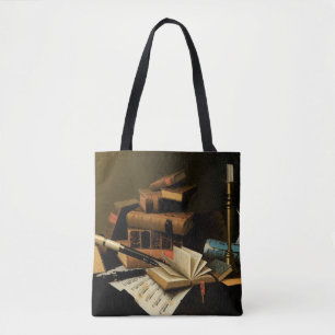 Muziek en Literatuur door William Harnett, Fijne K Tote Bag