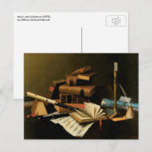 Muziek en literatuur van William Harnett, Fine Art Briefkaart (Voorkant / Achterkant)
