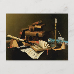 Muziek en literatuur van William Harnett, Fine Art Briefkaart