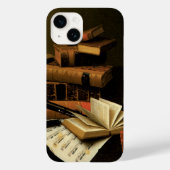 Muziek en literatuur van William Harnett, Fine Art Case-Mate iPhone Case (Achterkant)