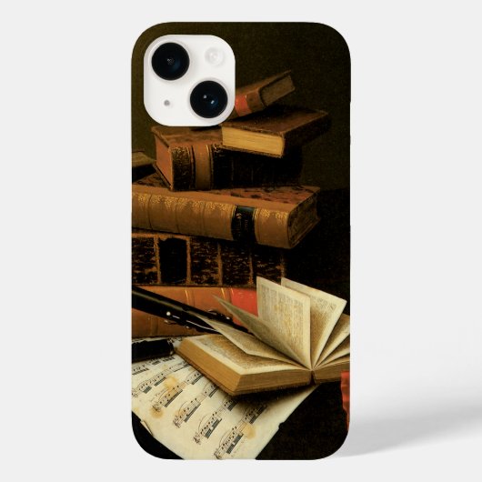 Muziek en literatuur van William Harnett, Fine Art Case-Mate iPhone Case (Achterkant)