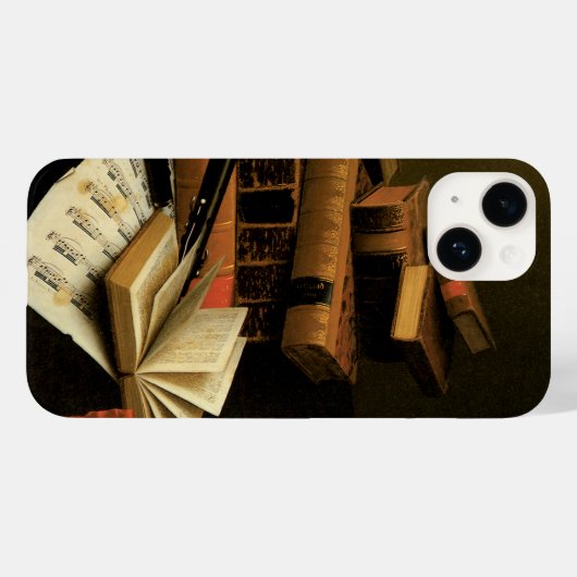 Muziek en literatuur van William Harnett, Fine Art Case-Mate iPhone Case (Achterkant (horizontaal))