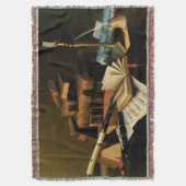 Muziek en literatuur van William Harnett, Fine Art Deken (Voorkant Verticaal)