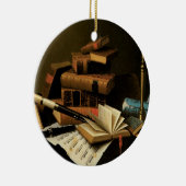 Muziek en literatuur van William Harnett, Fine Art Keramisch Ornament (Rechts)