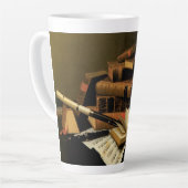 Muziek en literatuur van William Harnett, Fine Art Latte Mok (Linkerhoek)