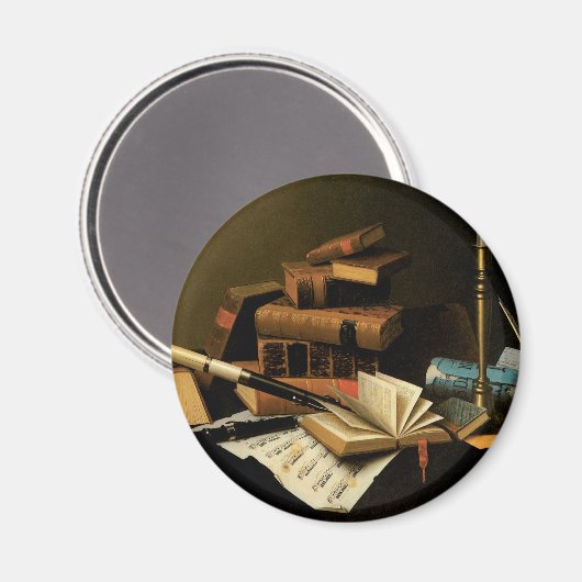 Muziek en literatuur van William Harnett, Fine Art Magneet (Voorkant / Achterkant)