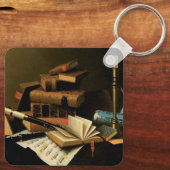 Muziek en literatuur van William Harnett, Fine Art Sleutelhanger (Achterkant)