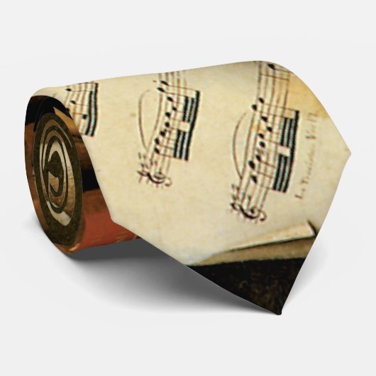 Muziek en literatuur van William Harnett, Fine Art Stropdas (Opgerold)