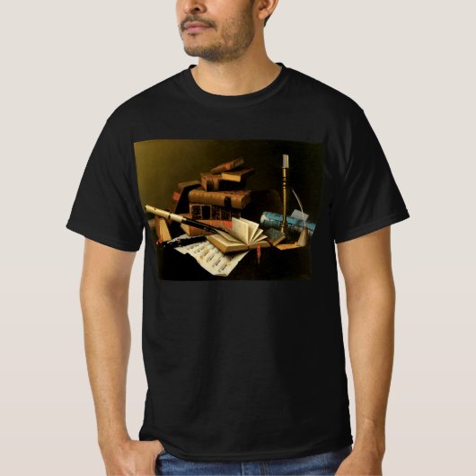Muziek en literatuur van William Harnett, Fine Art T-shirt (Voorkant)