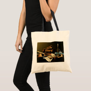 Muziek en literatuur van William Harnett, Fine Art Tote Bag