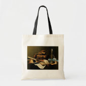 Muziek en literatuur van William Harnett, Fine Art Tote Bag (Voorkant)