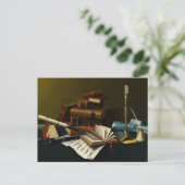 Muziek en literatuur van William Michael Harnett Briefkaart (Staand voorkant)