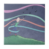 Muziek en Melody Ceramic Tile Tegeltje (Voorkant)