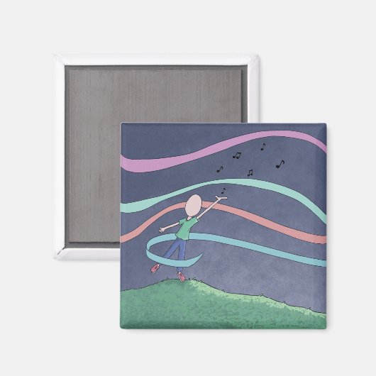 Muziek en Melody Magnet (Voorkant / Achterkant)