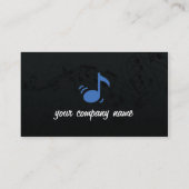 Muziek en muzikant Visitekaartje (Achterkant)