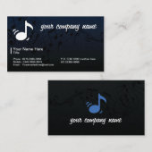 Muziek en muzikant Visitekaartje (Voorkant / Achterkant)