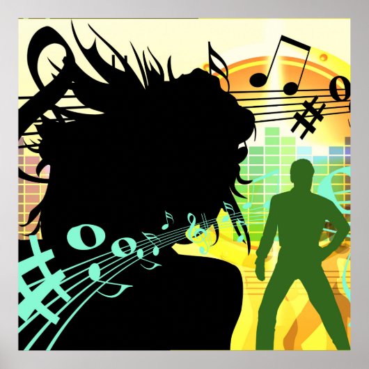 Muziek en opmerkingen poster (Voorkant)