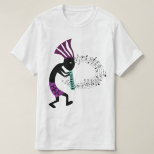 Muziek en Petroglyph Kokopelli T-Shirt