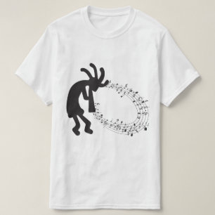 Muziek en Petroglyph Kokopelli T-Shirt