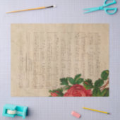 Muziek en Rozen Serie Design 12 Tissuepapier (Craft)
