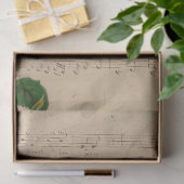 Muziek en Rozen Serie Design 12 Tissuepapier (Geschenk)