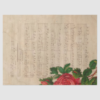 Muziek en Rozen Serie Design 12 Tissuepapier