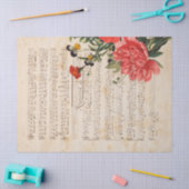Muziek en Rozen Serie Design 16 Tissuepapier (Craft)