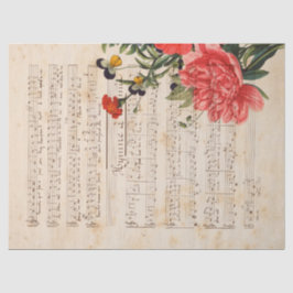 Muziek en Rozen Serie Design 16 Tissuepapier