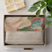 Muziek en Rozen Serie Design 17 Tissuepapier (Geschenk)