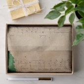 Muziek en Rozen Serie Design 4 Tissuepapier (Geschenk)