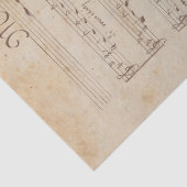 Muziek en Rozen Serie Design 6 Tissuepapier (Detail)