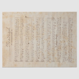 Muziek en Rozen Serie Design 6 Tissuepapier