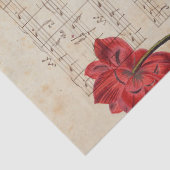 Muziek en Rozen Serie Design 7 Tissuepapier (Detail)