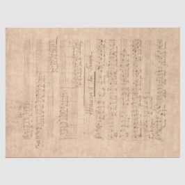 Muziek en Rozen Serie Ontwerp 14 Tissuepapier