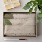 Muziek en Rozen Serie Ontwerp 1 Tissuepapier (Geschenk)