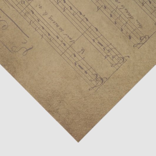 Muziek en Rozen Series Design 10 Tissuepapier (Detail)