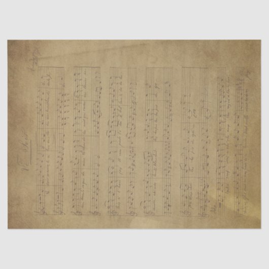 Muziek en Rozen Series Design 10 Tissuepapier (Voorkant)