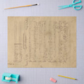 Muziek en Rozen Series Design 11 Tissuepapier (Craft)