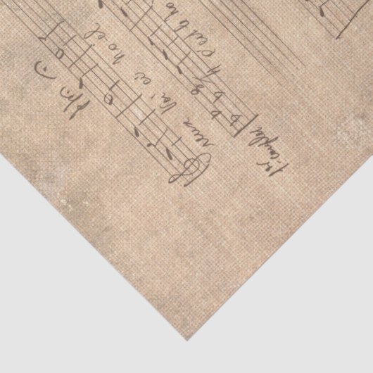 Muziek en Rozen Series Design 14 Tissuepapier (Detail)