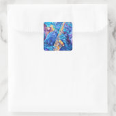 Muziek en saxofoon sticker (Tas)
