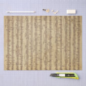 Muziek en Song Tissuepapier (Craft)