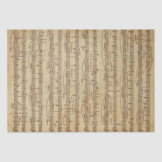 Muziek en Song Tissuepapier (Voorkant)