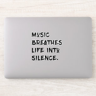 Muziek en Stilte Sticker