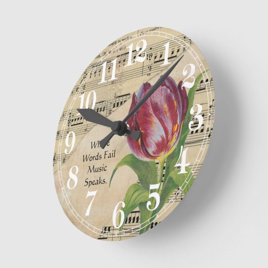 Muziek en Tulip Ronde Klok (Hoek)