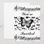 Muziek en vlinders_ kaart (Voorkant / Achterkant)